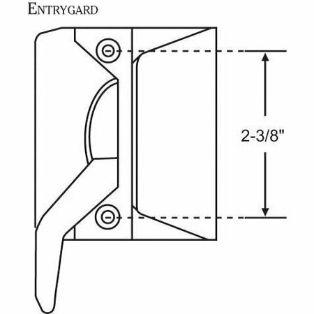 STRYBUC Casement Sash Lock Die Cast 34-42-87